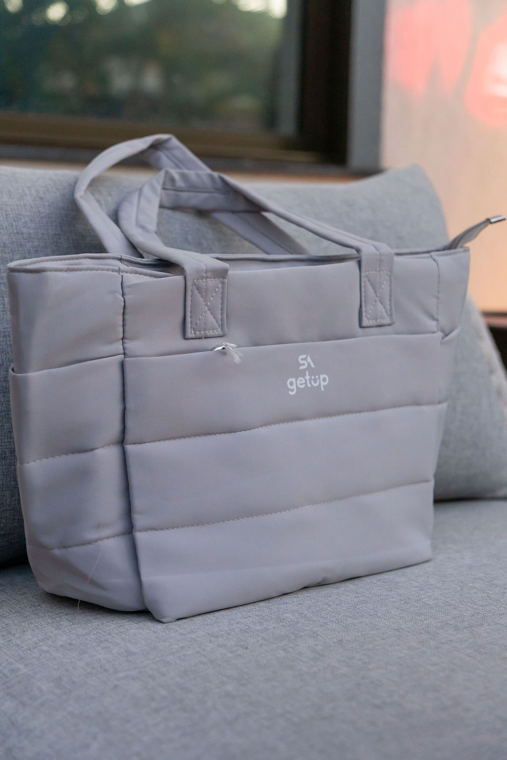 Bolsa de treino GetUp cinza, brinde da inauguração